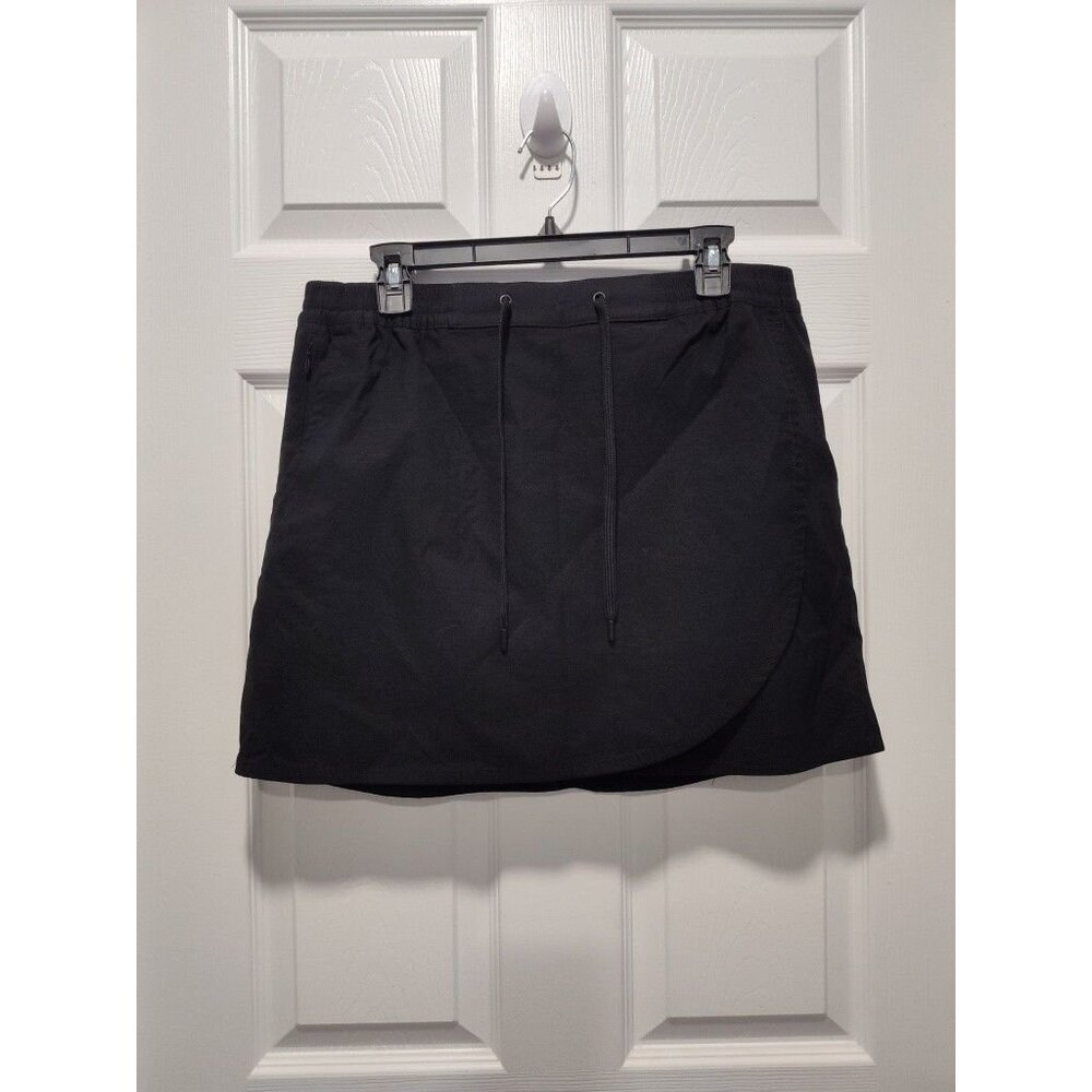 Eddie Bauer Black Tulip‎ Hem Skirt Short Medium Golf Comfy NWOT